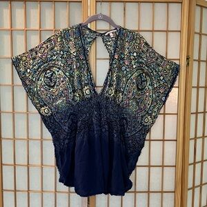 Victoria's Secret Viscose Lightweight Multicolor Coverup Summer Top SEE PHOTOS